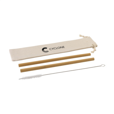 Logotrade advertising product image of: ECO Bamboe Straw Set bamboo straws