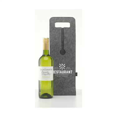 Logo trade promotional merchandise image of: Wine Bag-to-Give GRS RPET