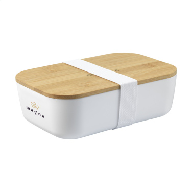 Logo trade promotional merchandise photo of: Midori Bamboo Lunchbox