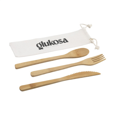 Logotrade advertising product image of: Bambu Cutlery Set