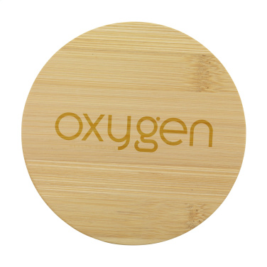 Logo trade promotional product photo of: Bamboo Coaster Set