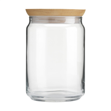 Logo trade business gifts image of: Wood Jar Storage