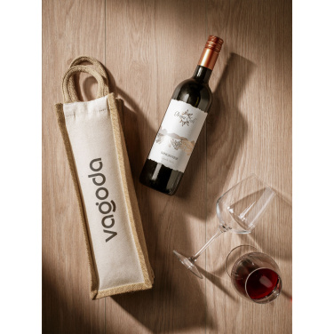 Logo trade promotional products picture of: Jute Canvas Wine Bag