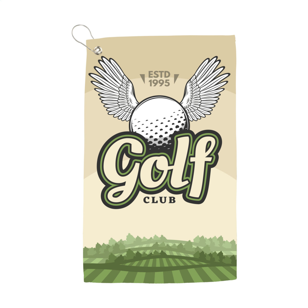 Logo trade business gifts image of: GolfTowel 400 g/m² 30x50