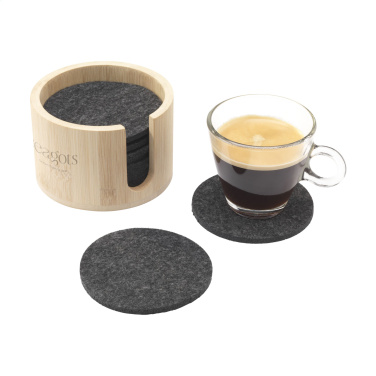 Logo trade promotional products image of: Cody Felt Coaster Set