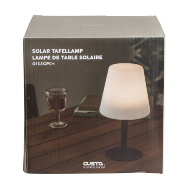 Logotrade advertising products photo of: Gusta Solar Table Lamp