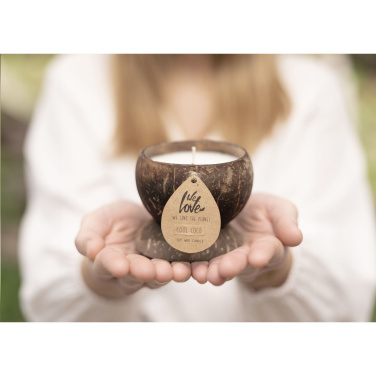 Logotrade corporate gifts photo of: We Love The Planet Coconut Candle