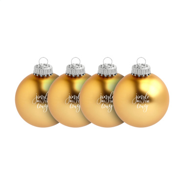 Logotrade promotional gifts photo of: Christmas Bauble Ø 6 cm - set of 4 - Made in Europe