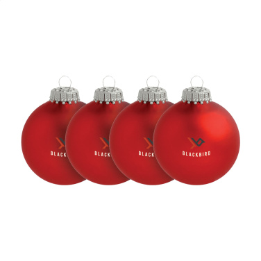 Logotrade promotional gifts photo of: Christmas Bauble Ø 6 cm - set of 4 - Made in Europe