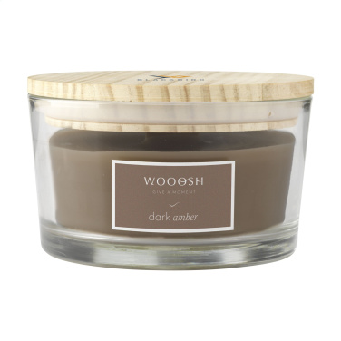 Logotrade promotional products photo of: Wooosh Flame Scented Candle Dark Amber