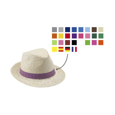 Logo trade business gifts image of: Toledo Straw Hat