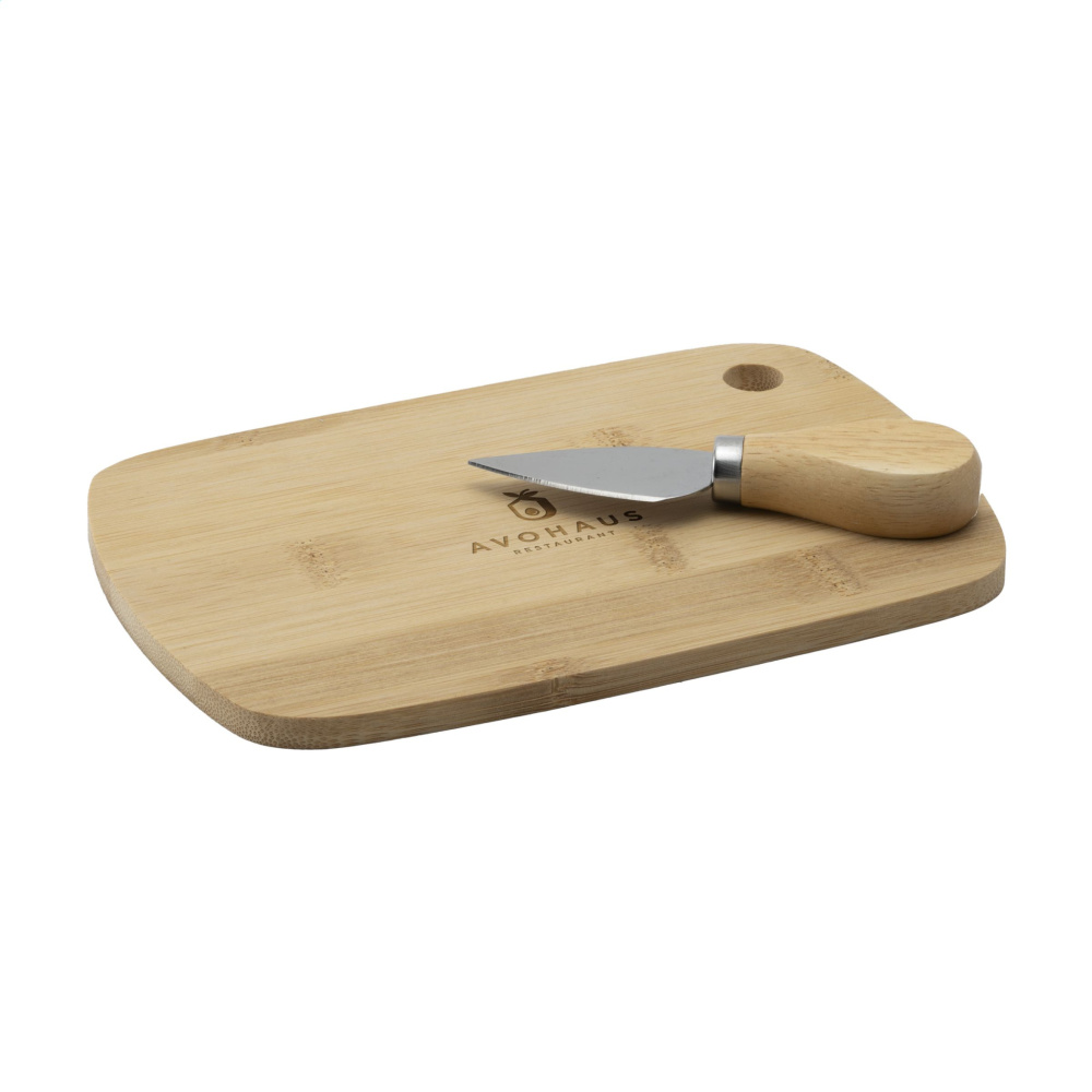 Logotrade promotional item picture of: Bamboo Cheese Platter 2-pcs