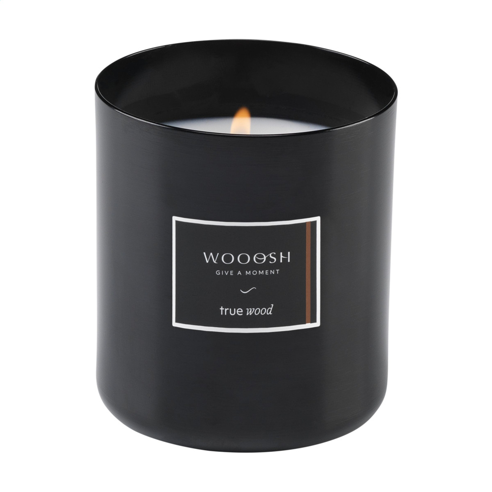 Logo trade corporate gifts image of: Wooosh Scented Candle True Wood X-Mas