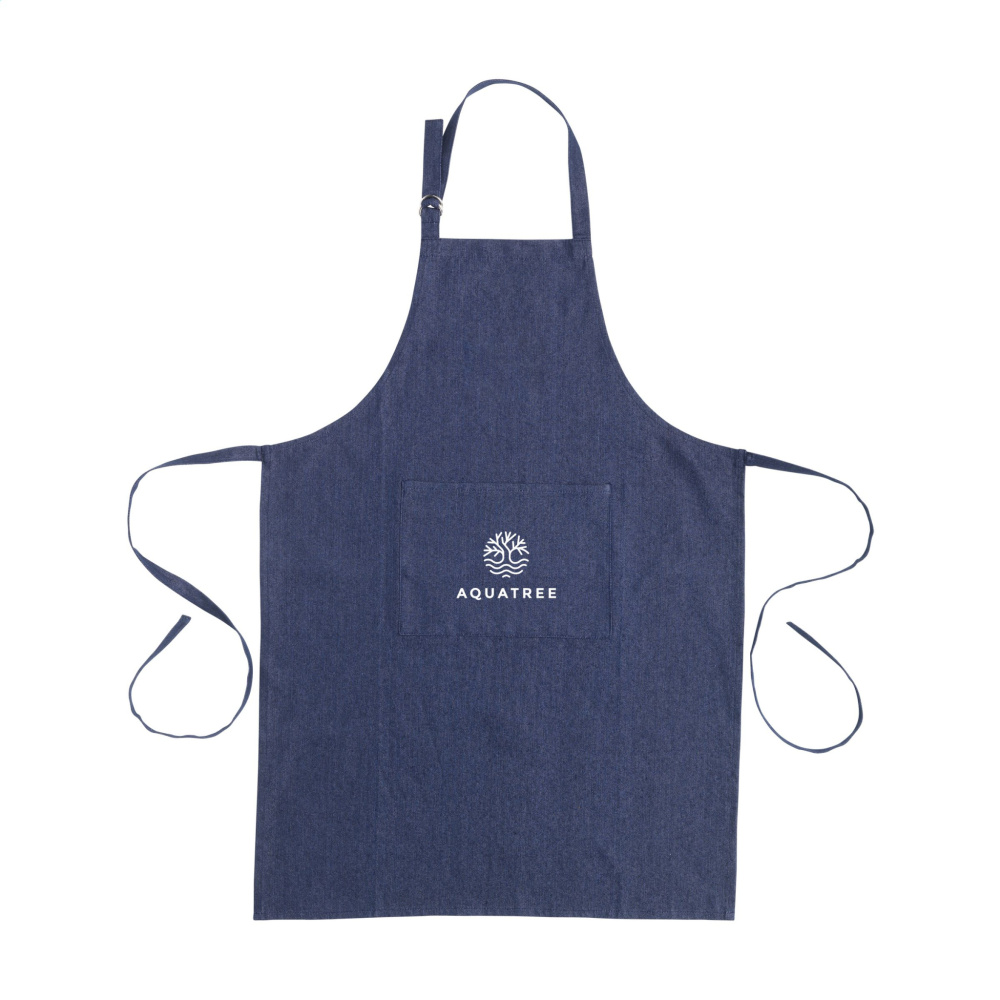 Logotrade promotional items photo of: Apron GRS Recycled Denim (220 g/m²)