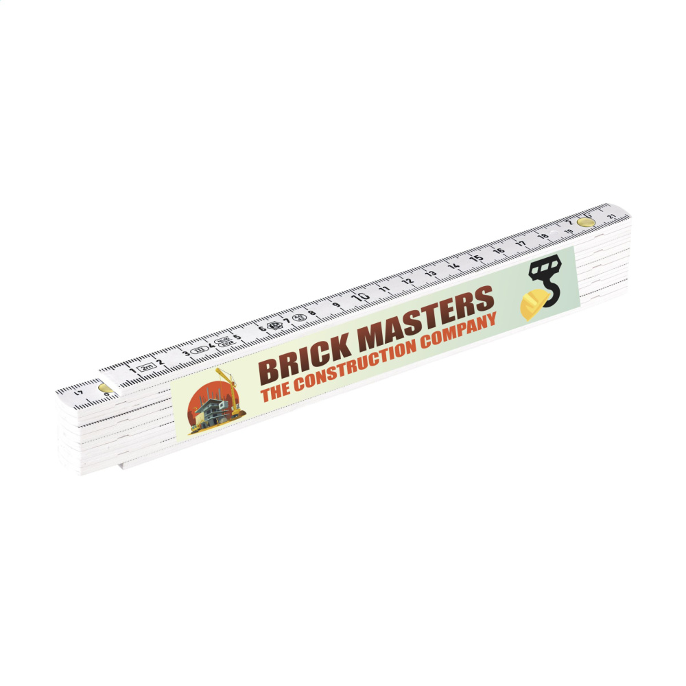 Logo trade promotional items image of: Metric folding ruler