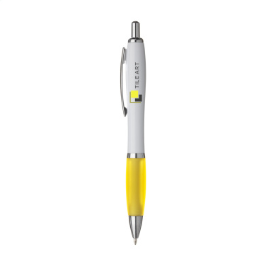 Logo trade promotional merchandise image of: Athos White pen