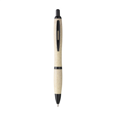 Logo trade promotional products image of: Athos Wheat-Cycled Pen wheat straw pen