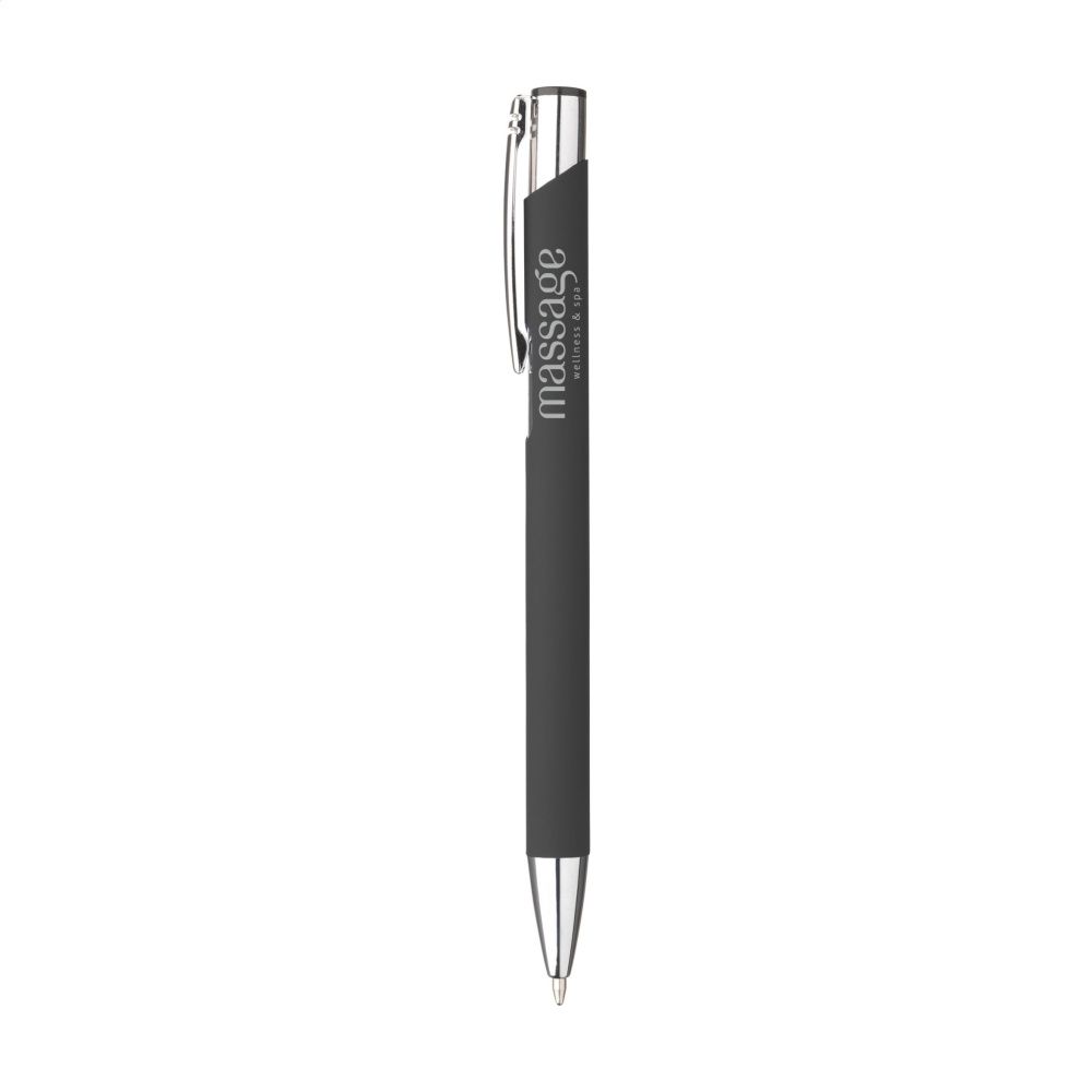 Logo trade corporate gifts image of: Ebony Soft Touch pen