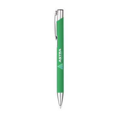 Logo trade promotional giveaway photo of: Ebony Soft Touch pen