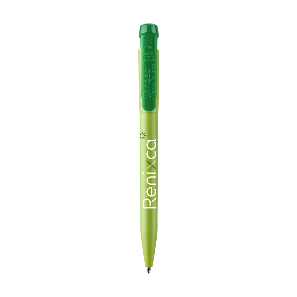 Logotrade promotional product image of: Stilolinea Ingeo Pen Green Office