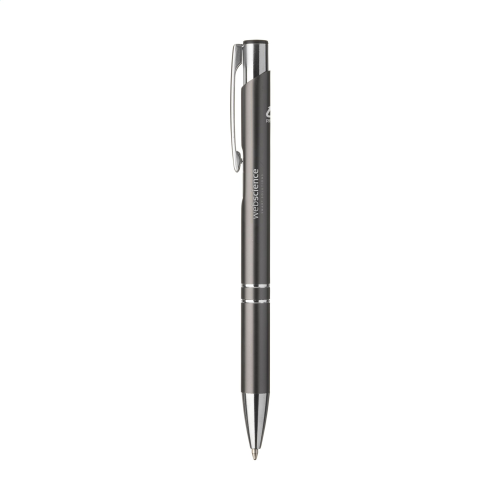 Logo trade promotional item photo of: Ebony Recycled Alu pens