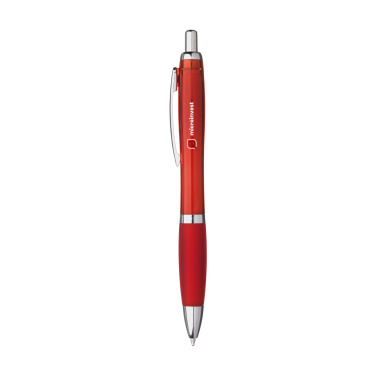 Logo trade promotional items image of: Athos Solid GRS Recycled ABS pen