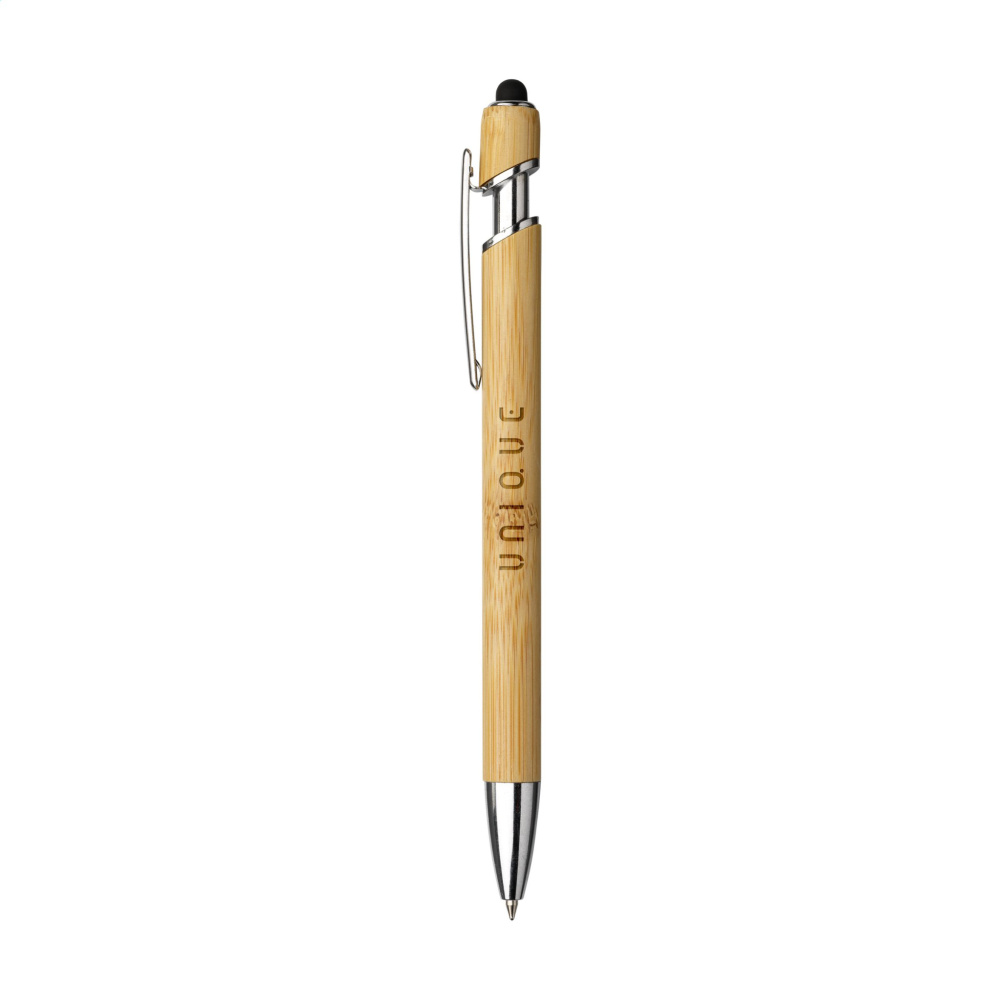 Logotrade promotional product image of: Luca Touch Bamboo stylus pen