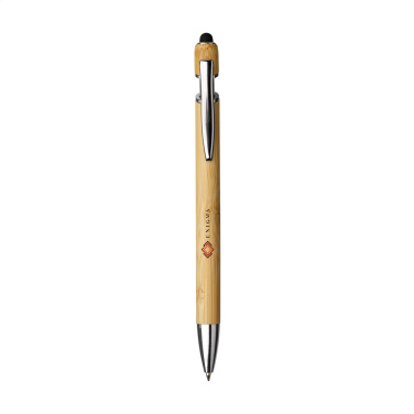 Logo trade promotional products image of: Luca Touch Bamboo stylus pen