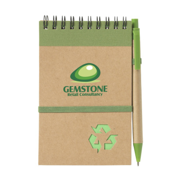 Logo trade promotional merchandise image of: RecycleNote-M Paper notebook