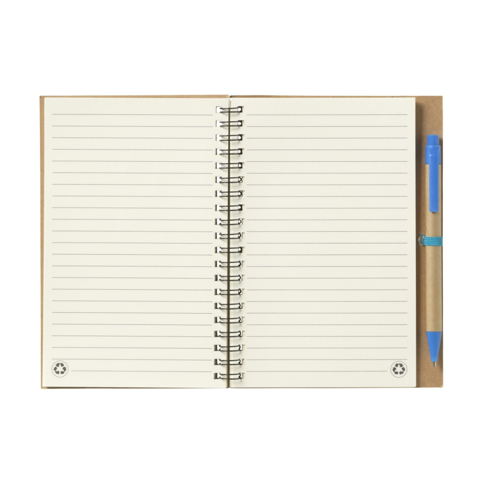 Logo trade promotional item photo of: Recycle Note-L Paper notebook