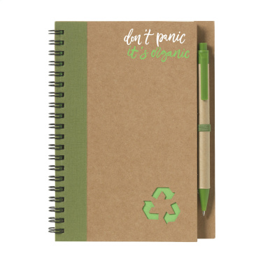 Logotrade promotional item image of: Recycle Note-L Paper notebook