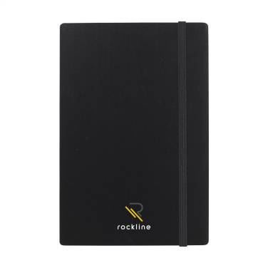 Logotrade promotional giveaway image of: Bamboo Journal Naked Spine Paper Notebook Black A5