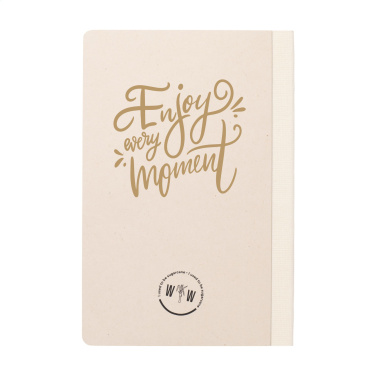 Logo trade promotional merchandise photo of: Sugarcane Paper Notebook A5