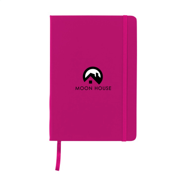 Logo trade promotional products image of: BudgetNote A5 Blanc Paper notebook