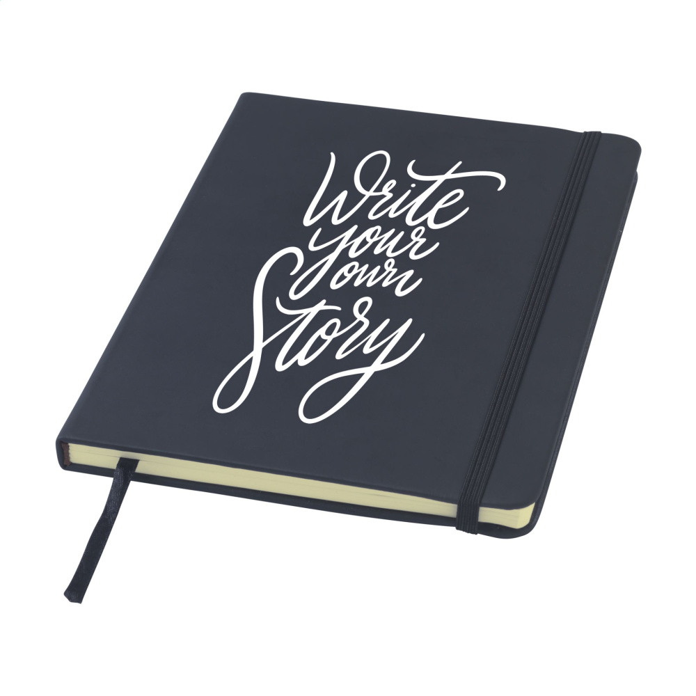 Logo trade promotional product photo of: BudgetNote A5 Lines Paper Notebook