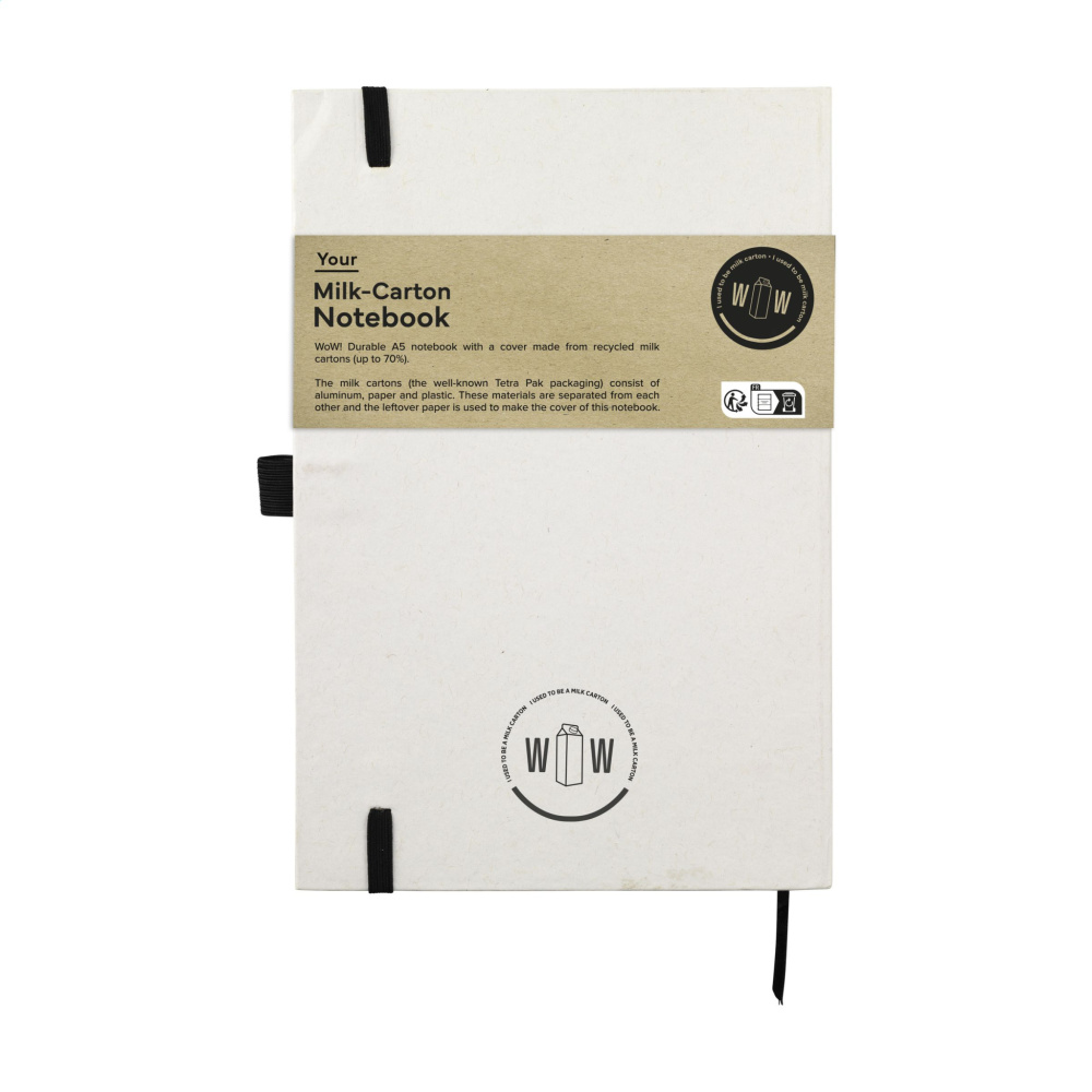 Logotrade promotional product image of: Milk-Carton Paper Notebook A5