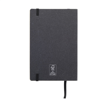 Logo trade promotional products picture of: Monti Recycled Leather - Paper Notebook A5