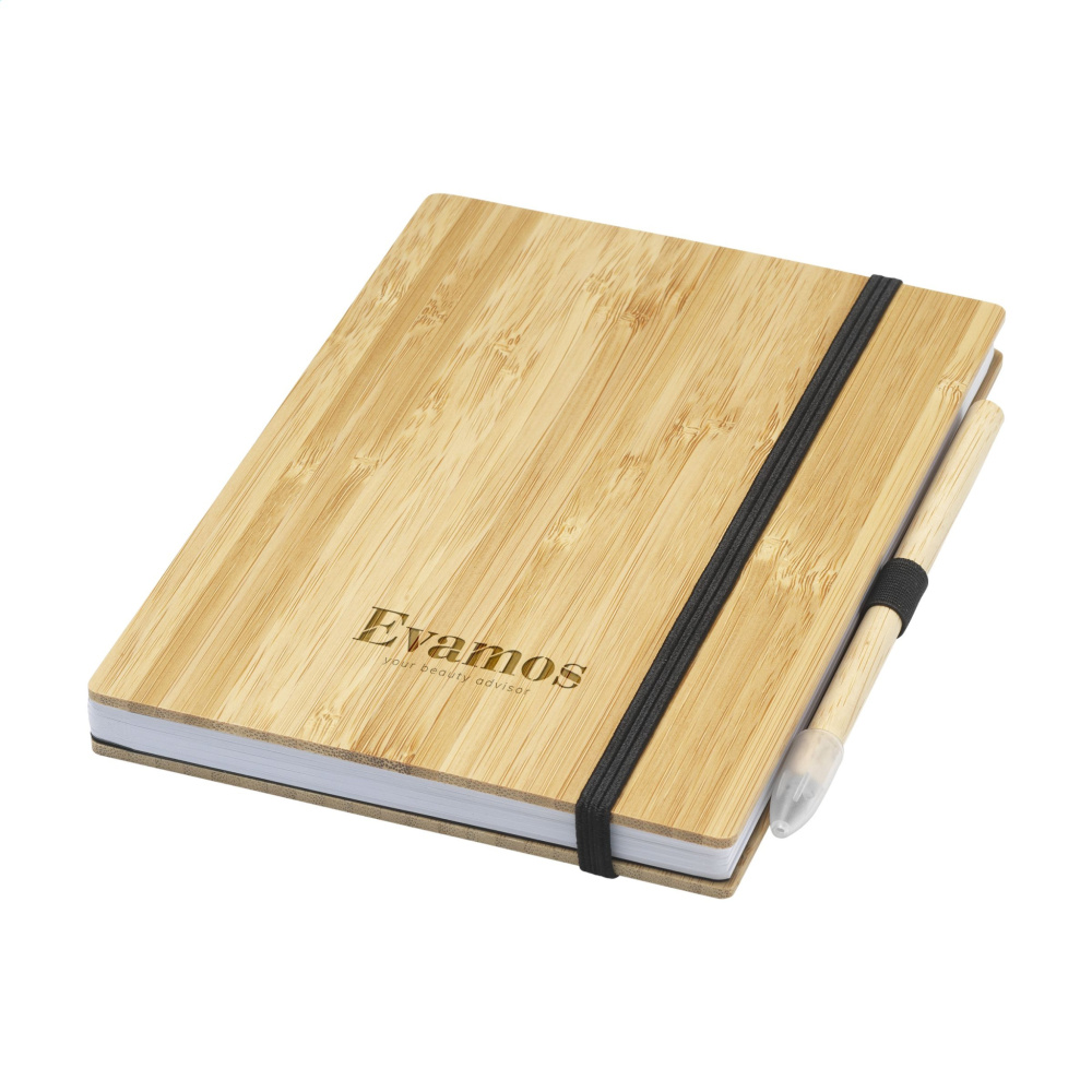 Logotrade business gift image of: BambooPlus Paper Notebook A5 - Inkless Pen