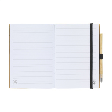 Logotrade corporate gift picture of: BambooPlus Paper Notebook A5 - Inkless Pen