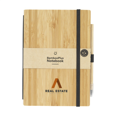 Logotrade advertising products photo of: BambooPlus Paper Notebook A5 - Inkless Pen