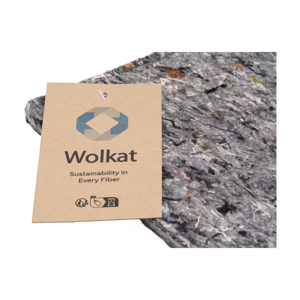 Logo trade promotional gifts image of: Wolkat Tangier Recycled Textile Mousepad