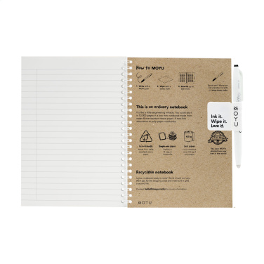 Logo trade promotional merchandise picture of: MOYU Erasable Stone Paper Notebook CraftCover 18 pages