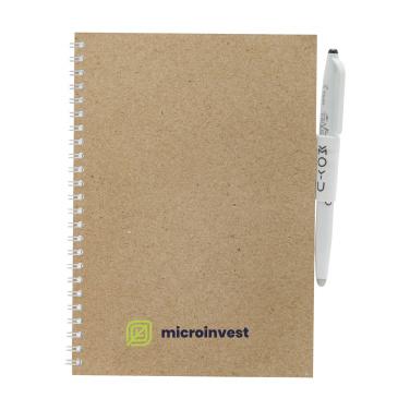 Logotrade promotional gift image of: MOYU Erasable Stone Paper Notebook CraftCover 18 pages