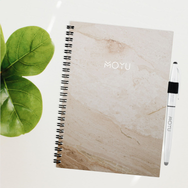 Logo trade promotional giveaways picture of: MOYU Erasable Stone Paper Notebook Custom SoftCover