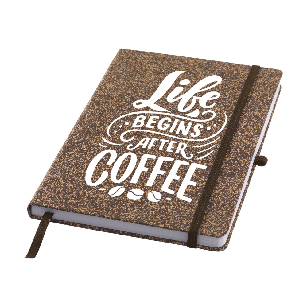 Logotrade advertising product image of: CoffeeGround Cork Paper Notebook A5