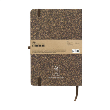 Logo trade promotional product photo of: CoffeeGround Cork Paper Notebook A5