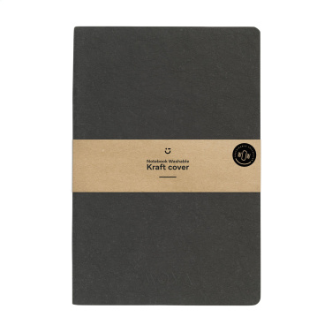 Logo trade promotional gifts picture of: Paper Notebook GRS Washable Kraft Cover A5