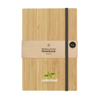 Logotrade promotional giveaways photo of: Bamboo Journal Naked Spine Paper Notebook A5