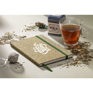 Logo trade corporate gifts picture of: TeaGround Cork Paper Notebook A5