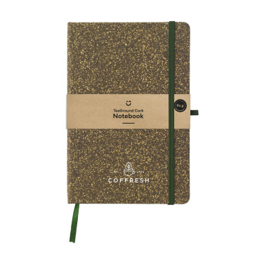 Logo trade advertising product photo of: TeaGround Cork Paper Notebook A5